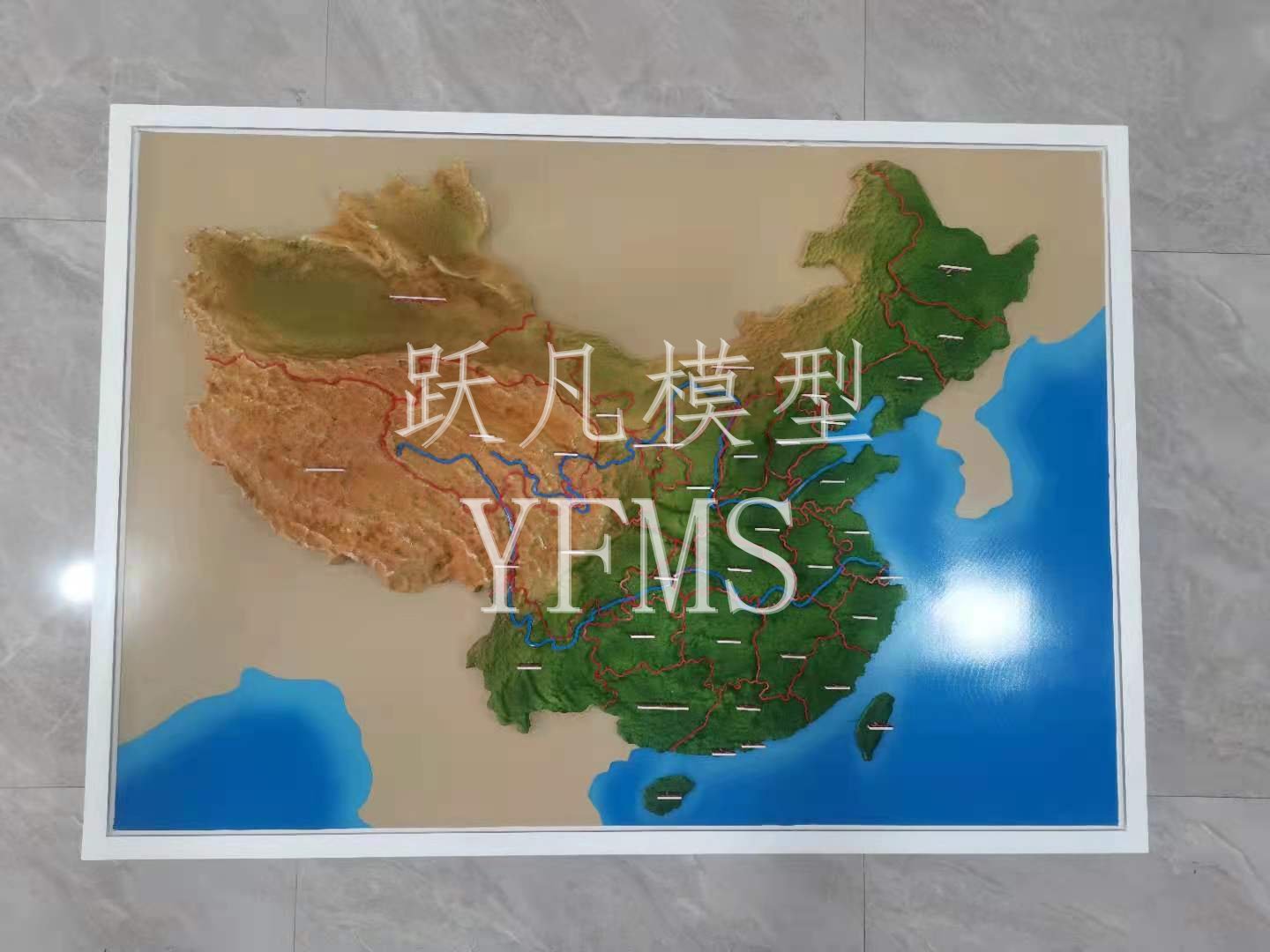 中国地图地形地貌沙盘模型设计制作